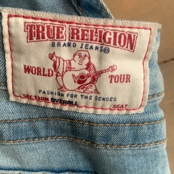 True Religion Spring Daze Flap-Pocket Boyfriend Overalls - Picture 6 of 12